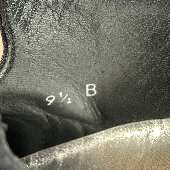 Stuart Weitzman Shoes Womens Size 9.5 Navy Mary Jane Heels Pumps Square Toe - Picture 8 of 8